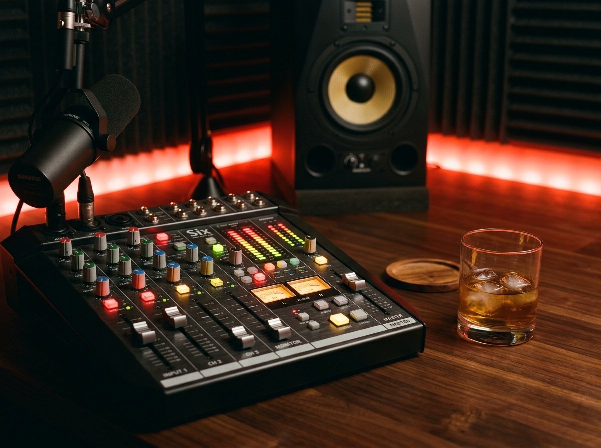 Producer Mixing Console & Bourbon